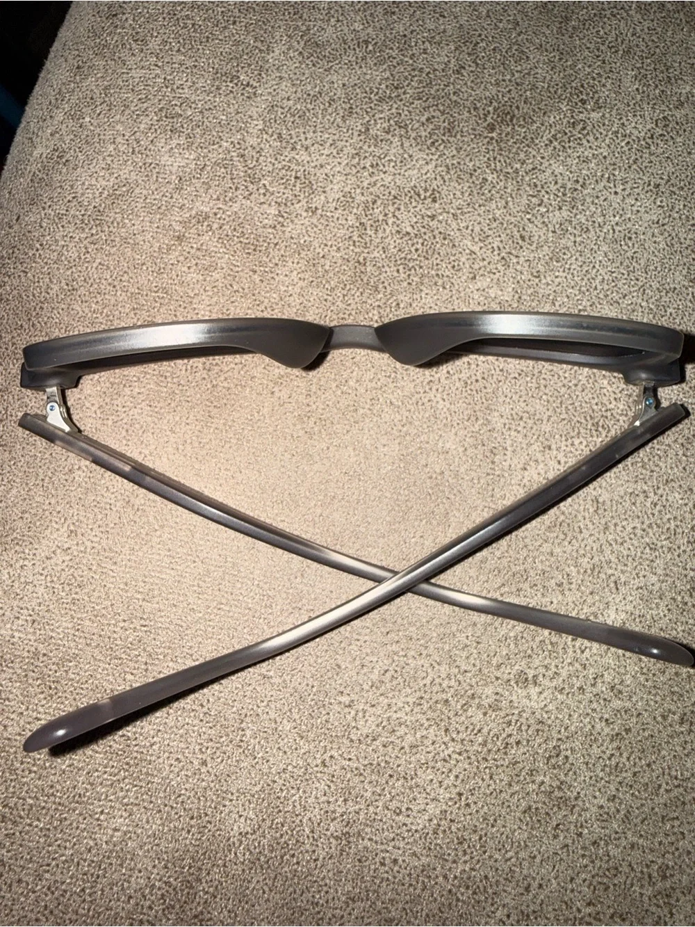 Men's Sunglasses with Brown Lenses and Light Gray Frame